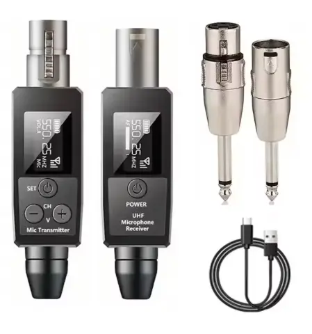 Wireless XLR Transmitter Receiver Signal Adapter